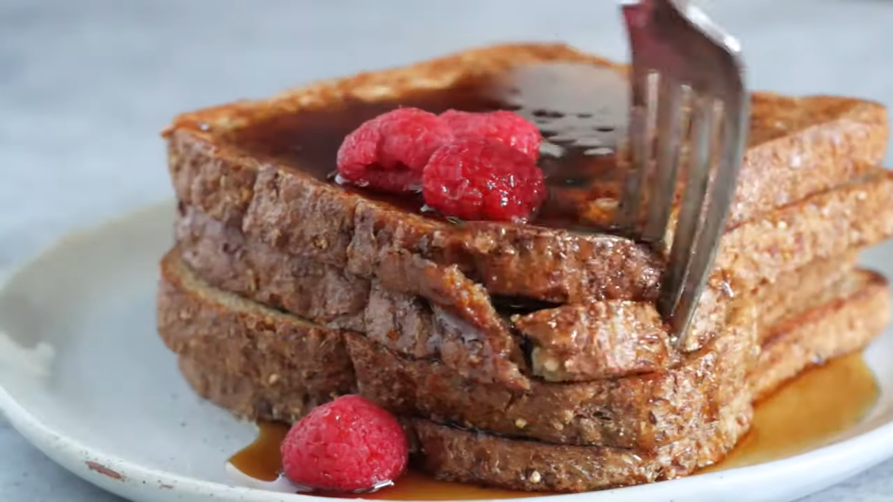 Ezekiel Bread French Toast with berries