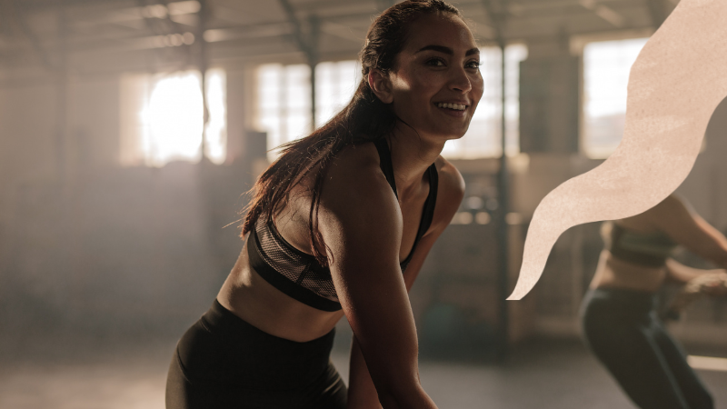 smiling after workout