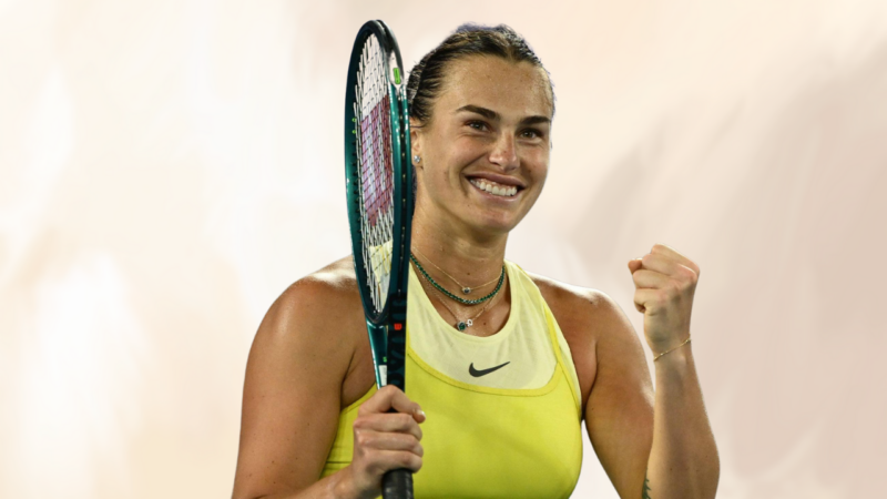 Aryna Sabalenka winning