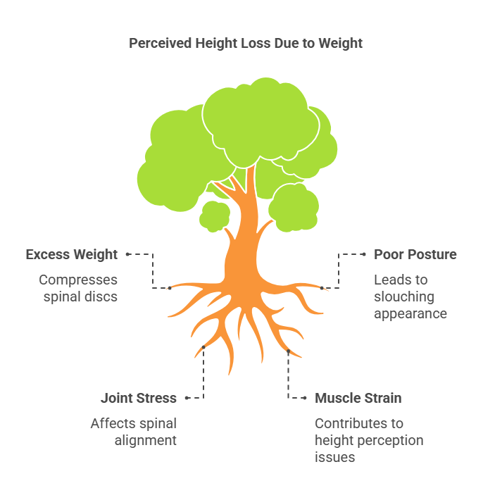 Perceived Height Loss Due to Weight