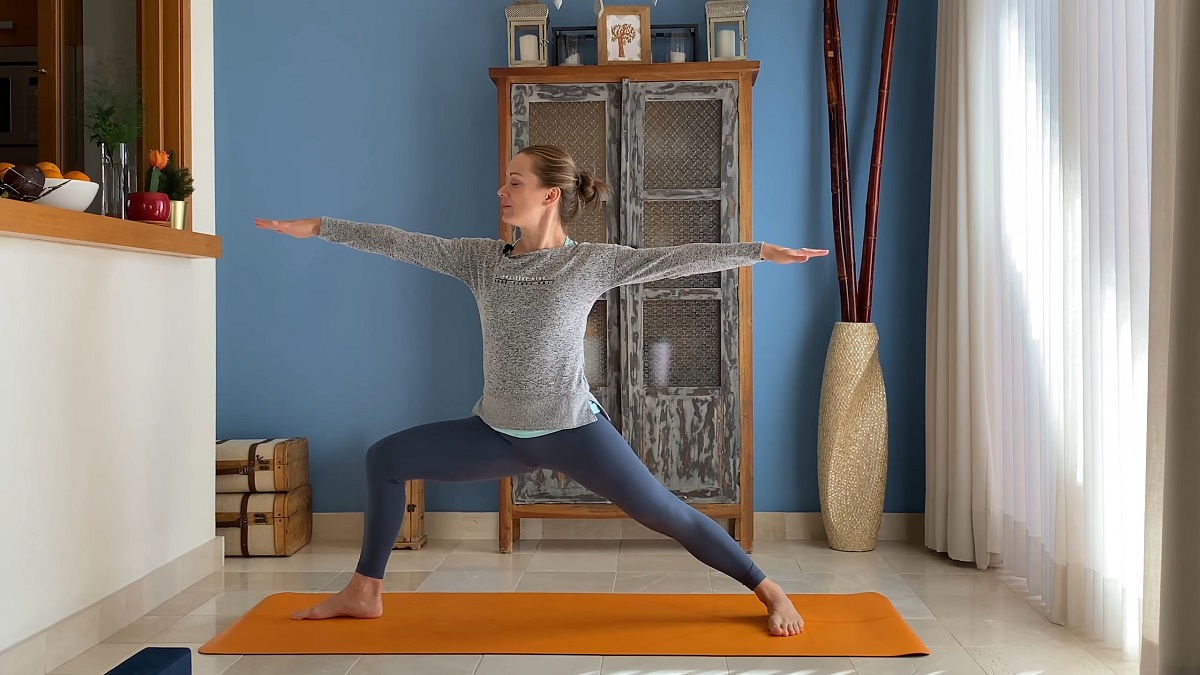 Warrior II yoga pose