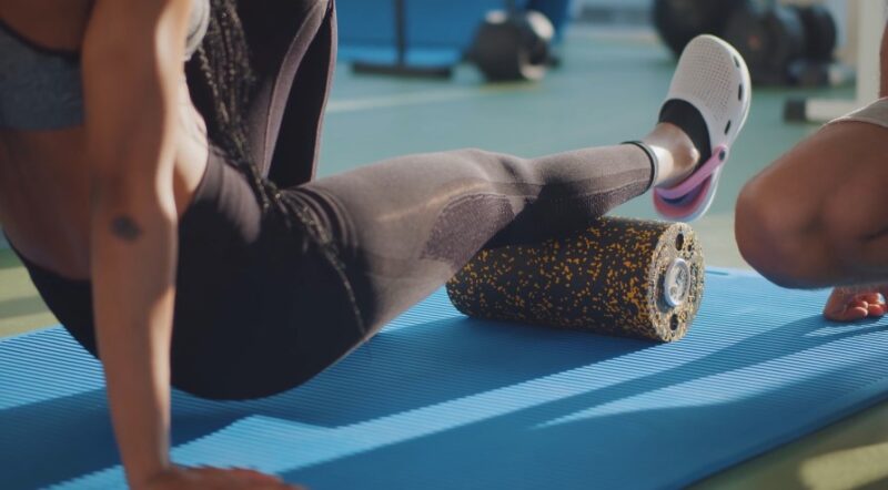 Targeted muscle recovery using a massage roller