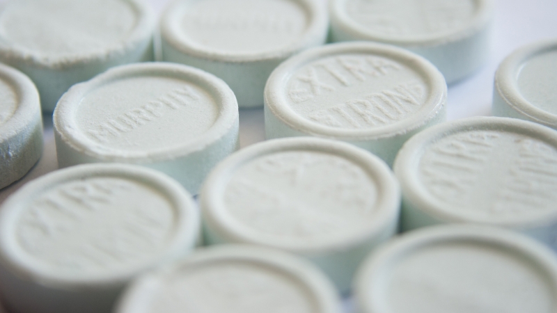 Close-up of strong mints used to quickly freshen breath after a morning workout