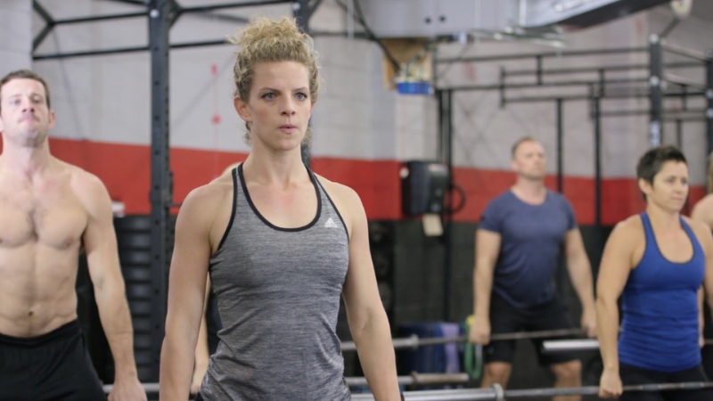 People staying focused during a group fitness class